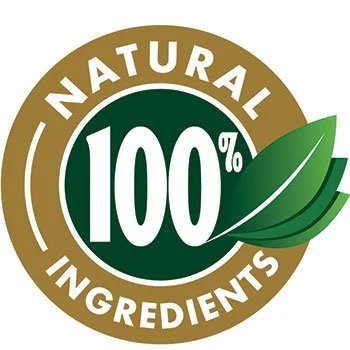 GlucoTrust 100% all natural ingredients badge